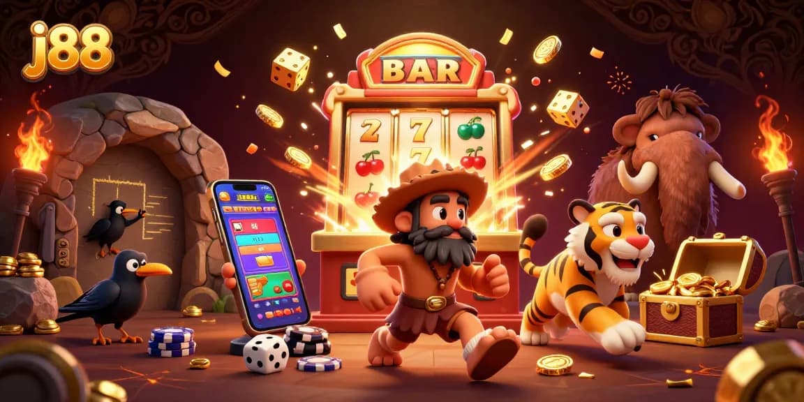 Experience winning moments at j88 with a vibrant prehistoric casino bursting with jackpots and dynamic game elements.