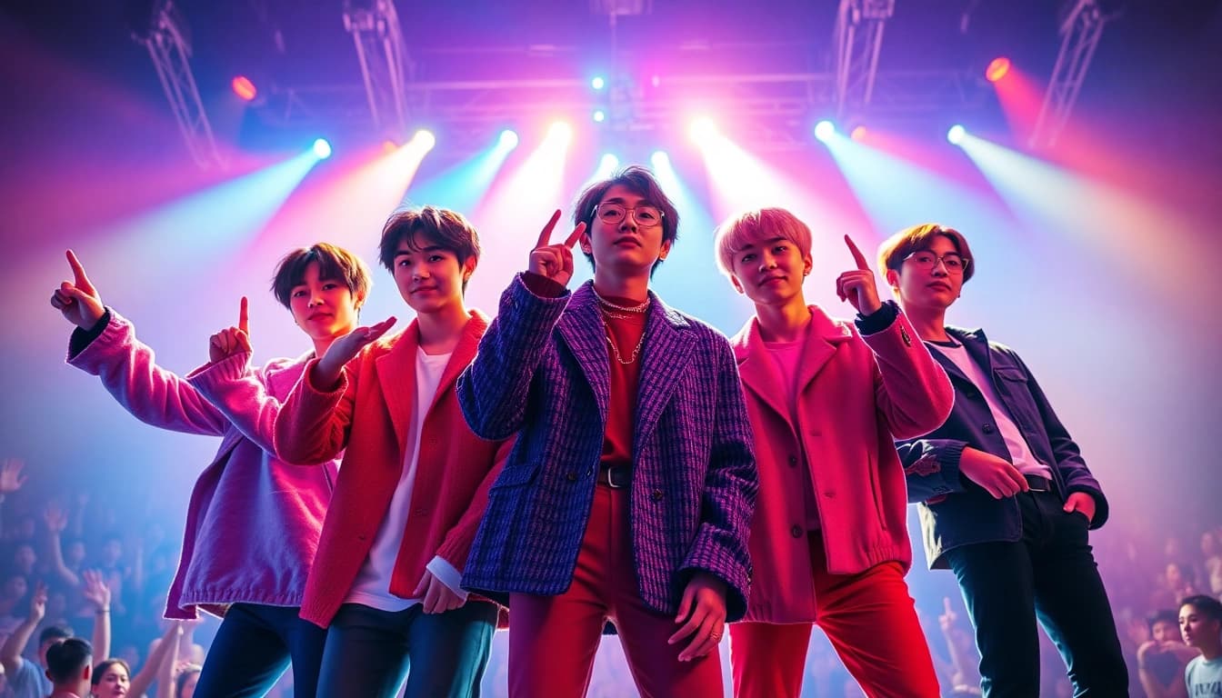 Engaging performance of bts members showcasing their individuality and connection with fans.
