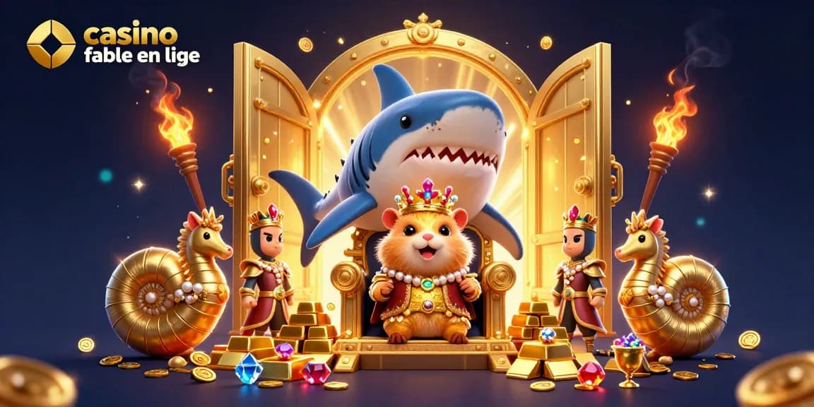 Jouez avec confiance dans un casino fiable en ligne avec le roi hamster et ses gardes marins.