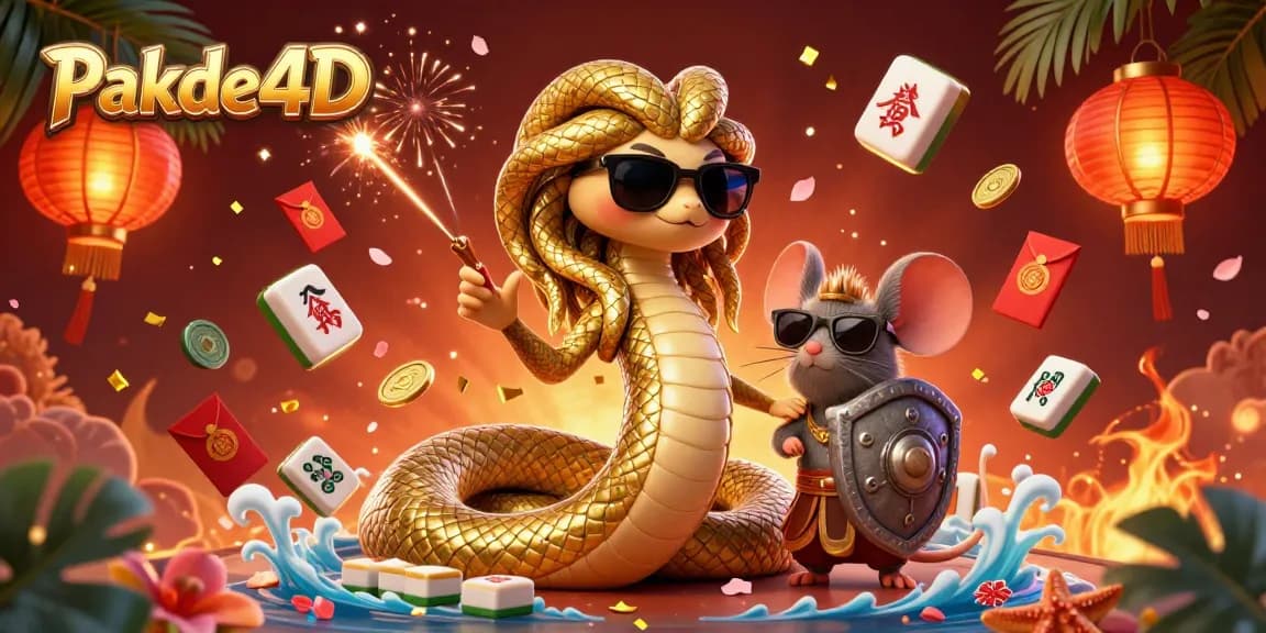 Engage with Pakde4D's exciting casino experience featuring Medusa and a brave warrior mouse amidst dynamic gaming elements.