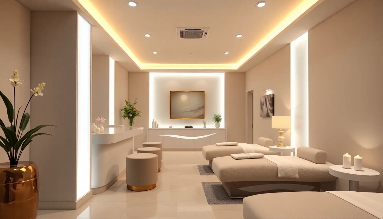 Aesthetic care in Nyack showcased in a calming med spa environment with elegant treatment spaces.