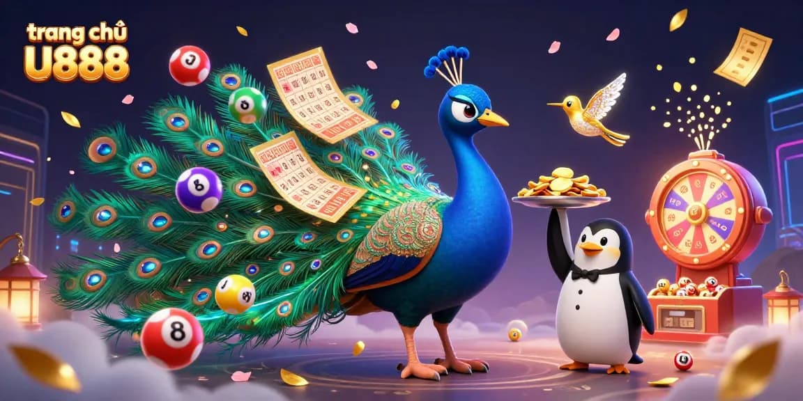 Engage in exciting wins with trang chủ U888 in this vibrant casino scene full of dynamic game elements.
