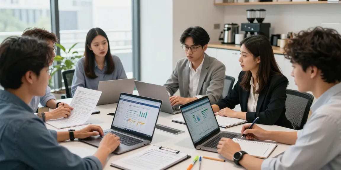 Tim audit forensik profesional bekerja sama di aafikotacimahi.org dengan dokumen keuangan dan analisis data