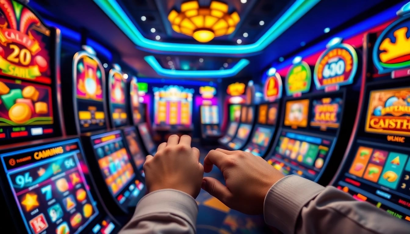 Situs kode4d - Engaging online gaming experience showcasing vibrant slot machines and interactive gaming.