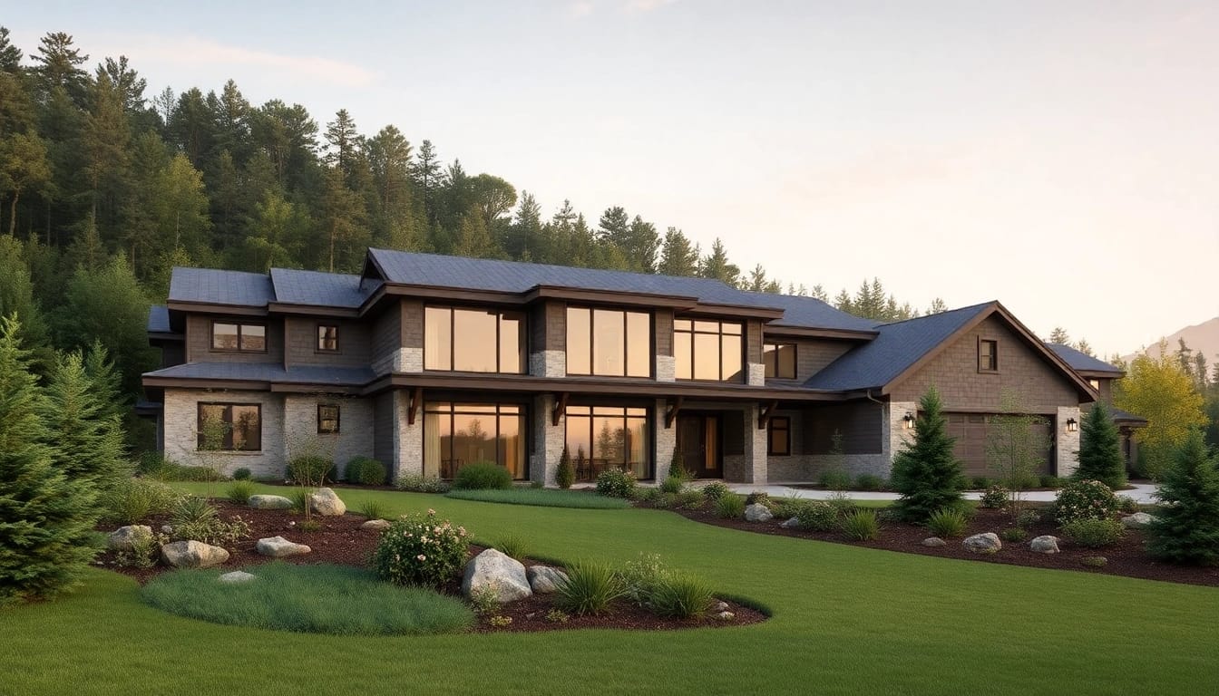 Visual representation of the Rock View Road Revival architectural project, highlighting its stunning design.