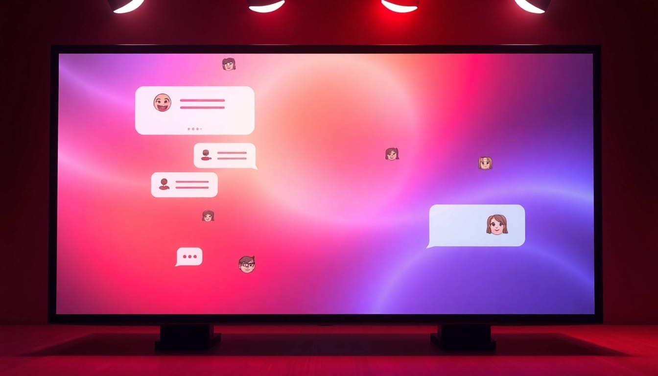 Engaging interactive scene showcasing the free nsfw ai chatbot interface in a warm, inviting atmosphere.