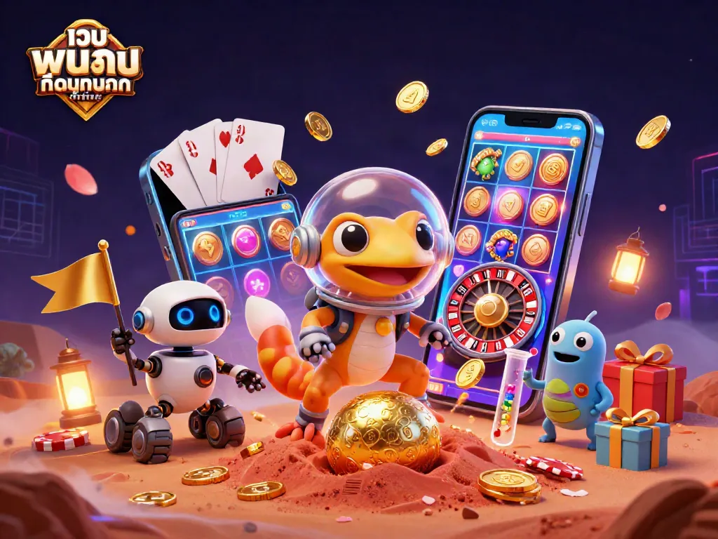 เล่นเกมสล็อตสุดสนุกที่ เว็บ พนัน ออนไลน์ ที่ ดี ที่สุด กับมาร์เทียนจิ้งจกในคาสิโนทองคำ