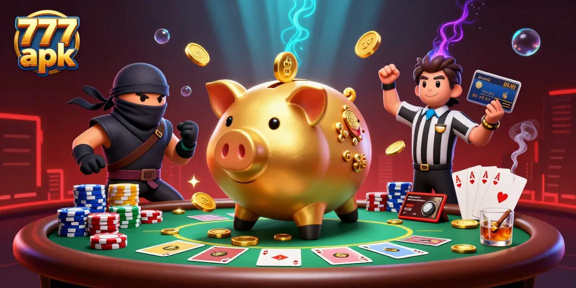 Engage in thrilling gameplay with the 777 apk featuring a dynamic casino scene and vibrant characters.