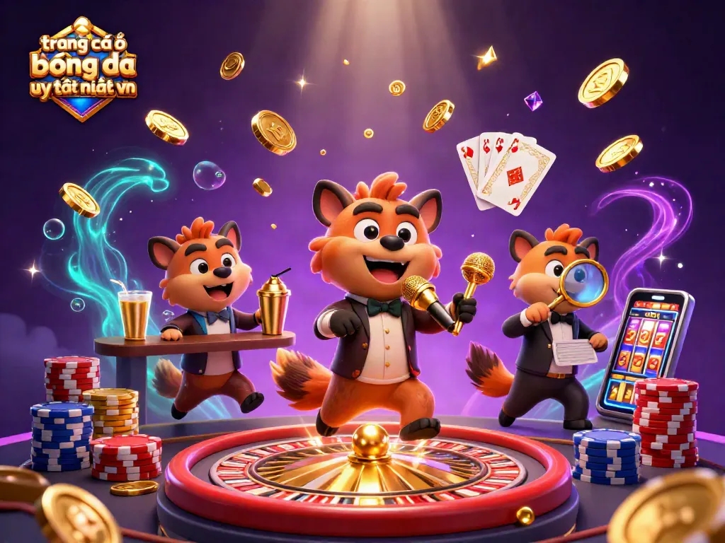 Các hyena hài hước dẫn dắt trang cá độ bóng đá uy tín nhất vn với không gian sôi động và các yếu tố trò chơi hấp dẫn.