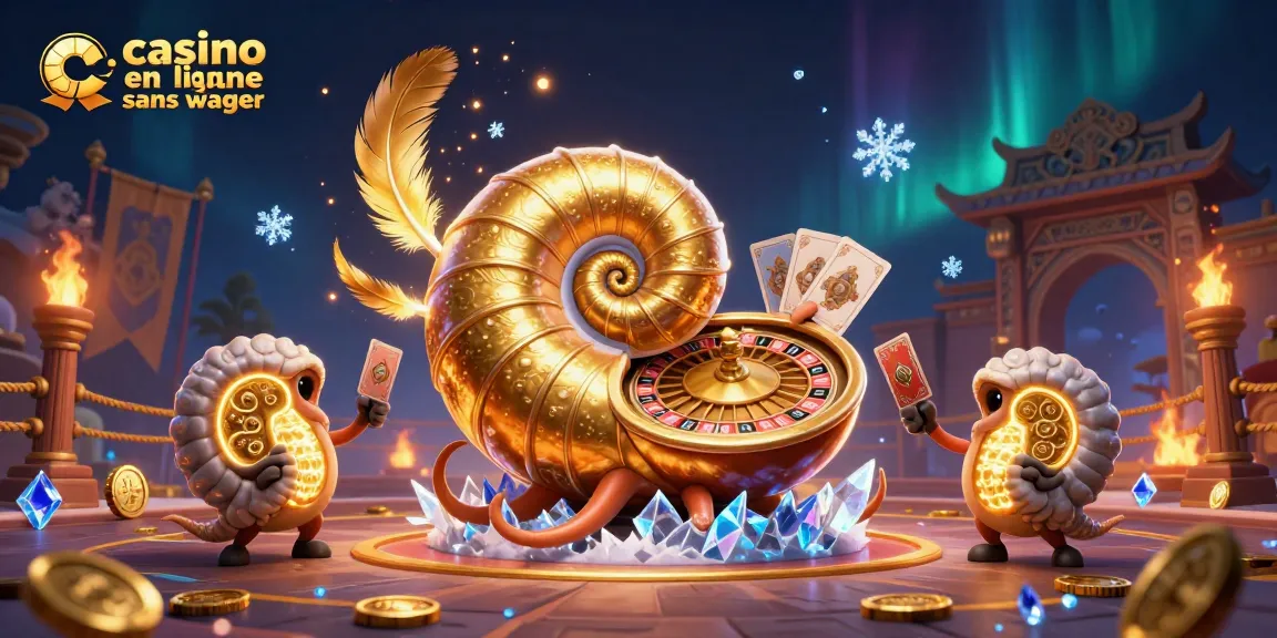 Gagnez avec le casino en ligne sans wager grâce à une illustration 3D captivante.