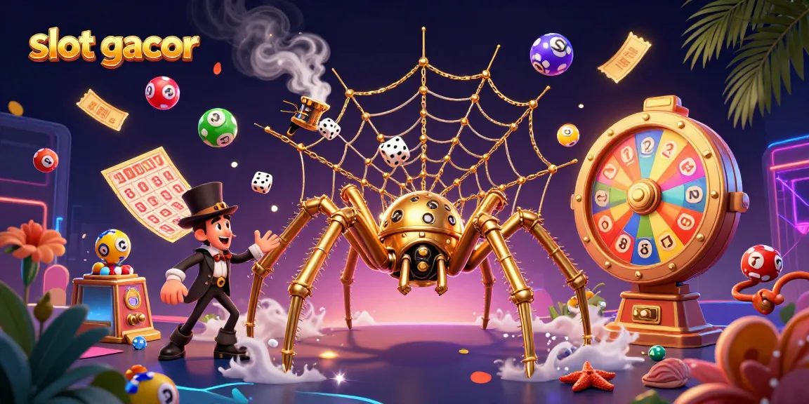 Enjoy thrilling gameplay with slot gacor features in a vibrant 3D casino scene.