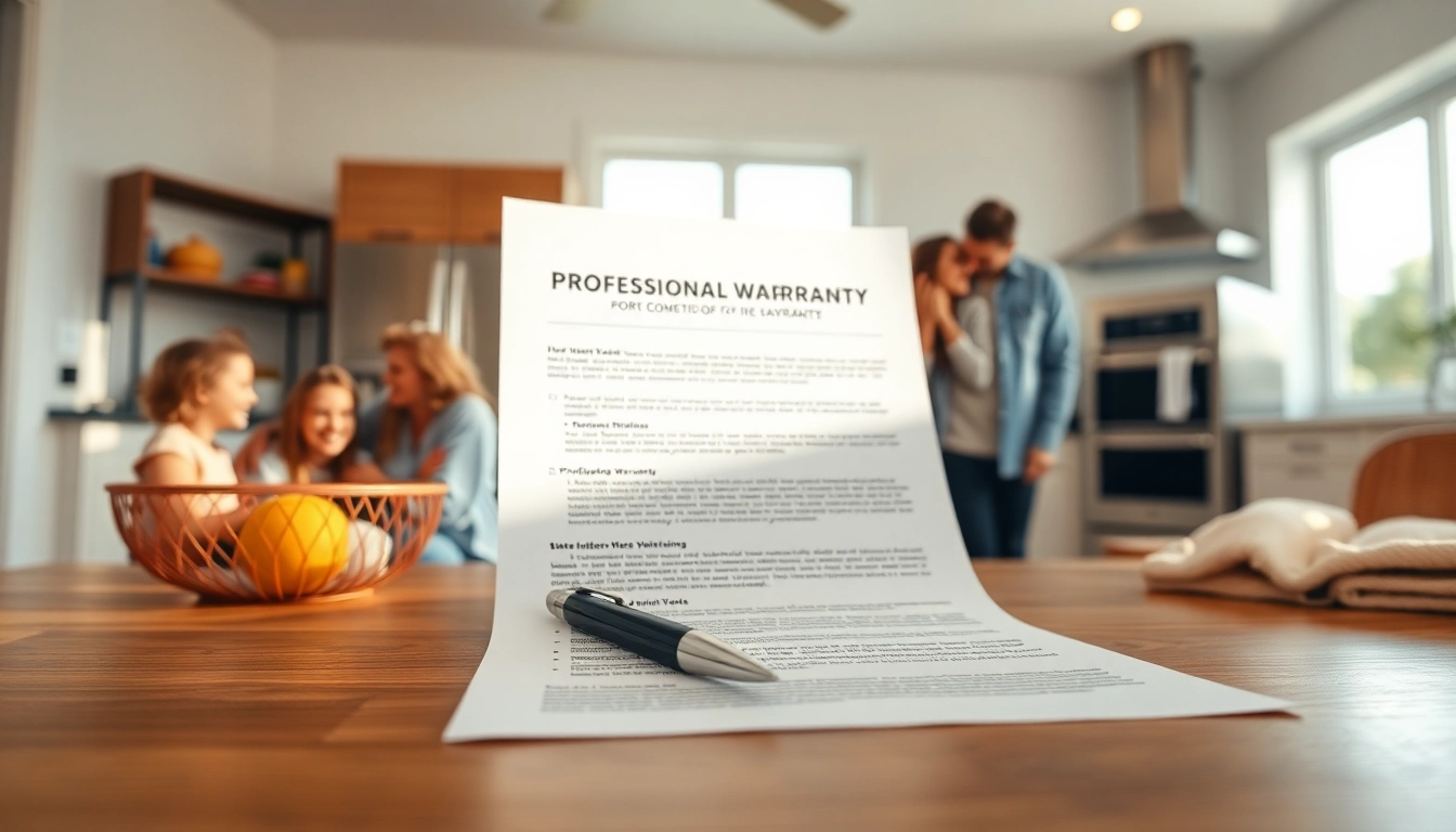 Showcasing a warranty company with clear exclusions document in a modern home setting for peace of mind.