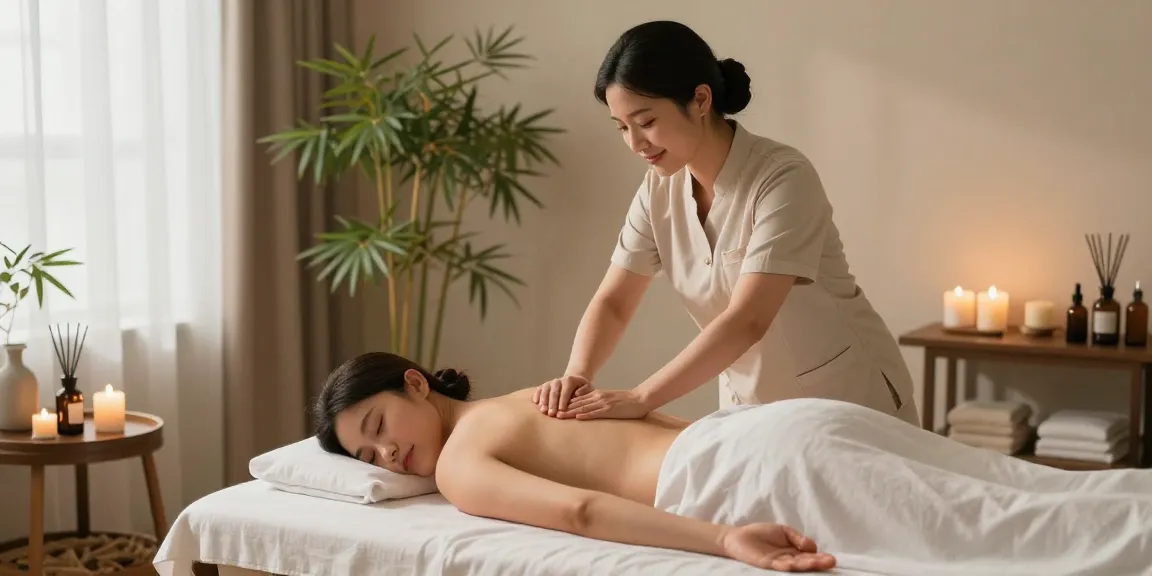 Swedish massage therapy at makangs.com/region/국내/서울-/마사지-스웨디시 with therapist in calming spa environment.