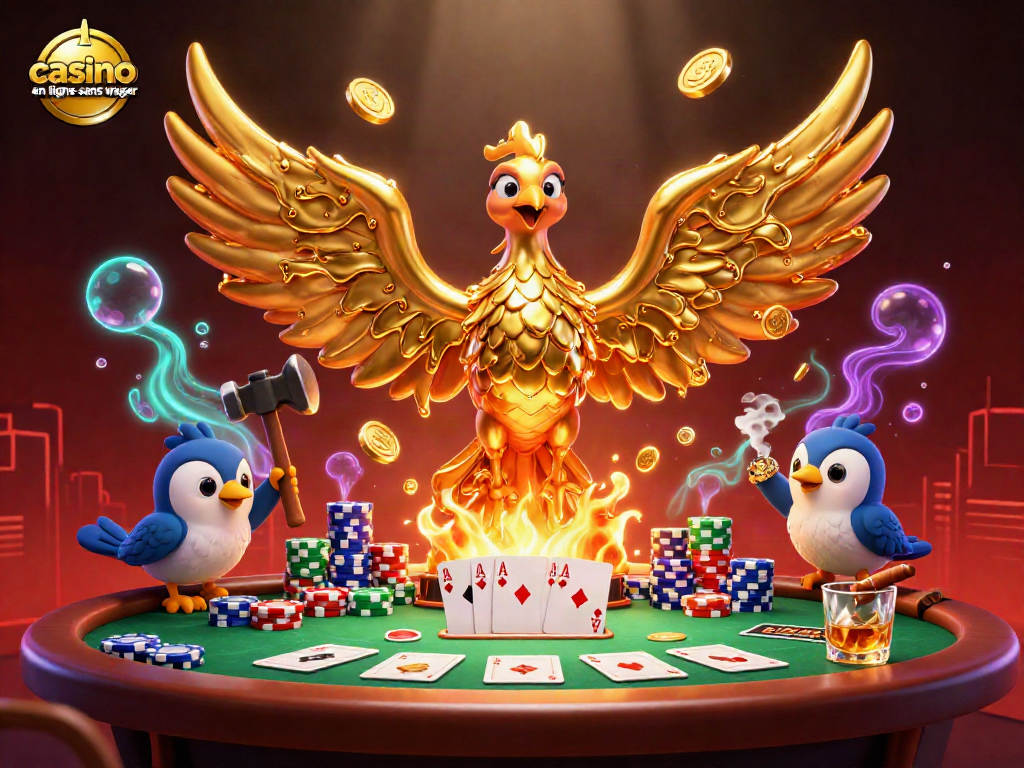 Gagnez avec le casino en ligne sans wager et profitez de l'action dans cette scène dynamique.