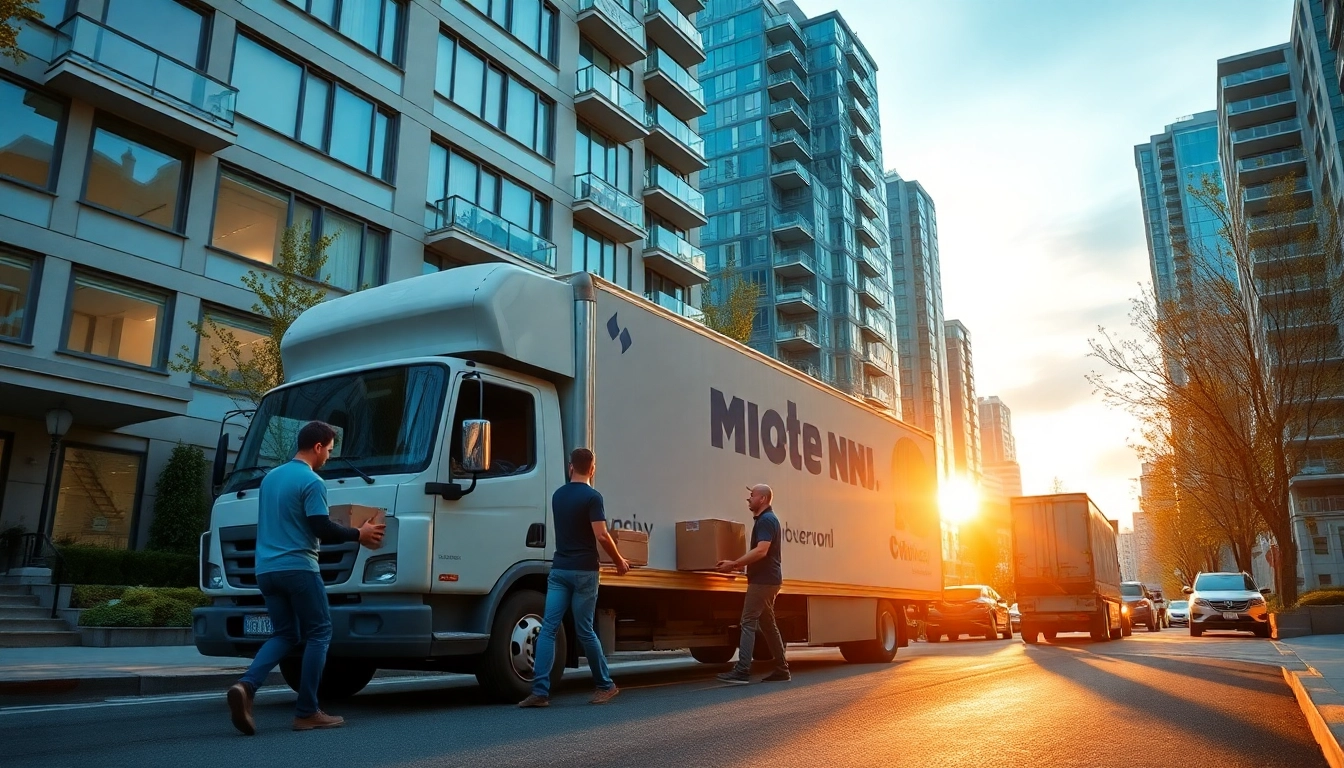 Moving team in action showcasing the best movers in Vancouver assisting with a residential move.