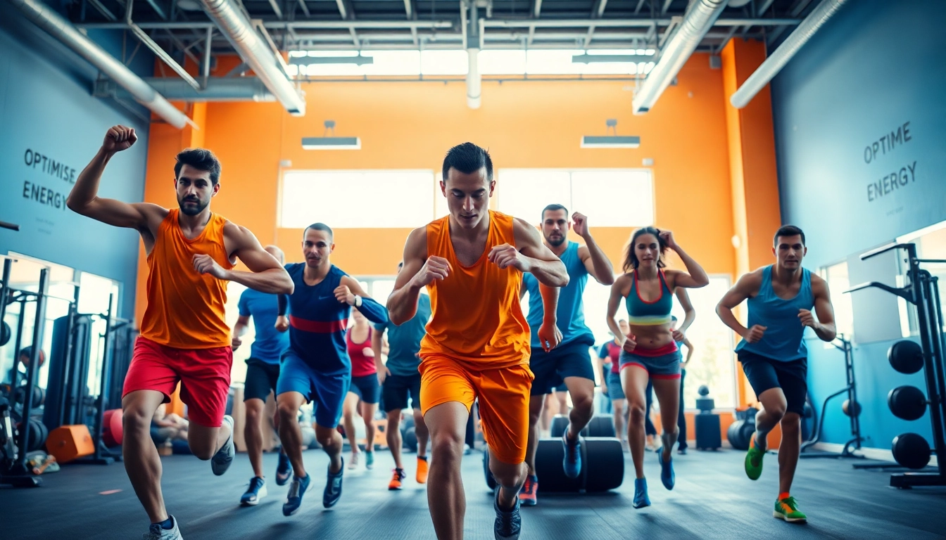 Capture how team dynamics optimise energy and performance in an athletic training environment.