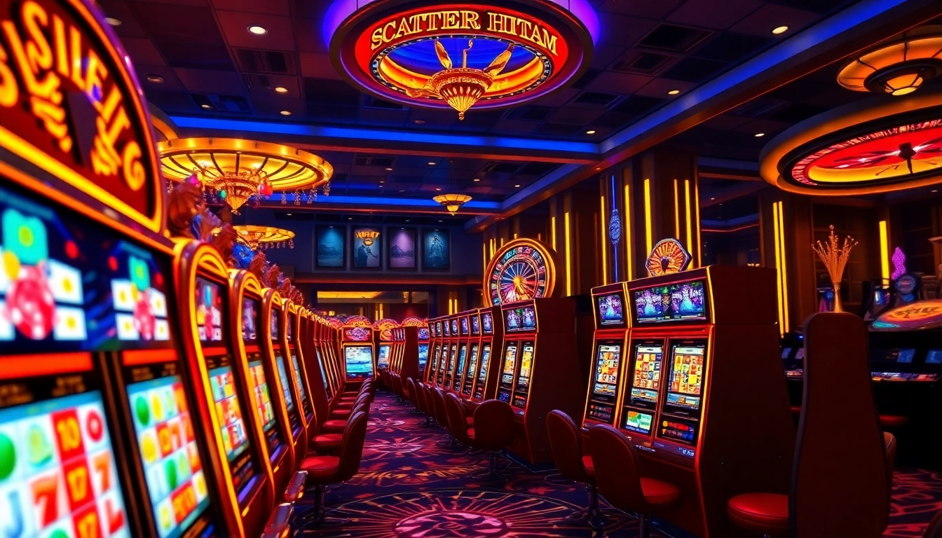 Spin the reels on slot demo scatter hitam for big wins in a luxurious casino setting