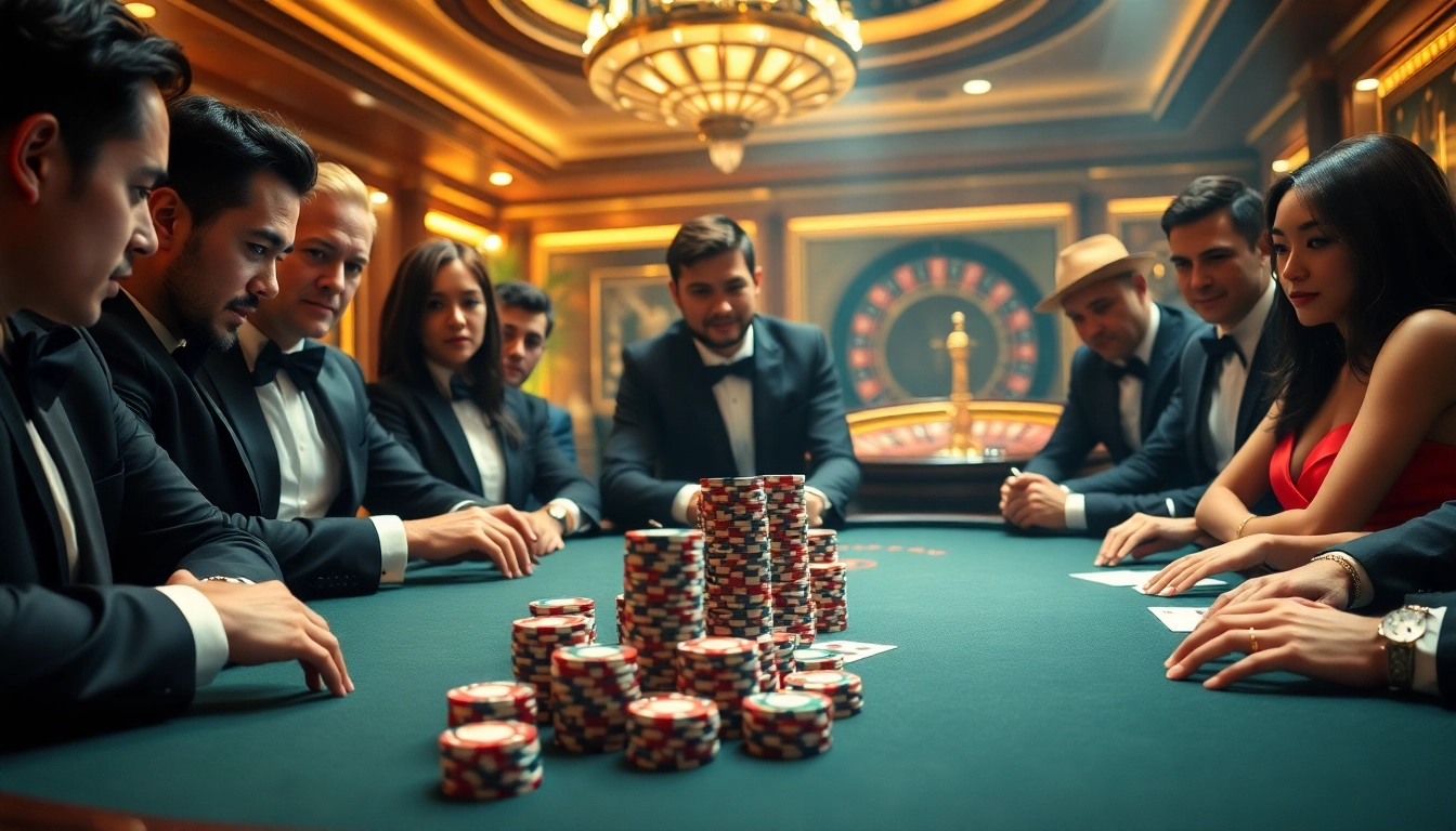 Experience the thrill of go8 đăng nhập with a luxurious casino table scene.