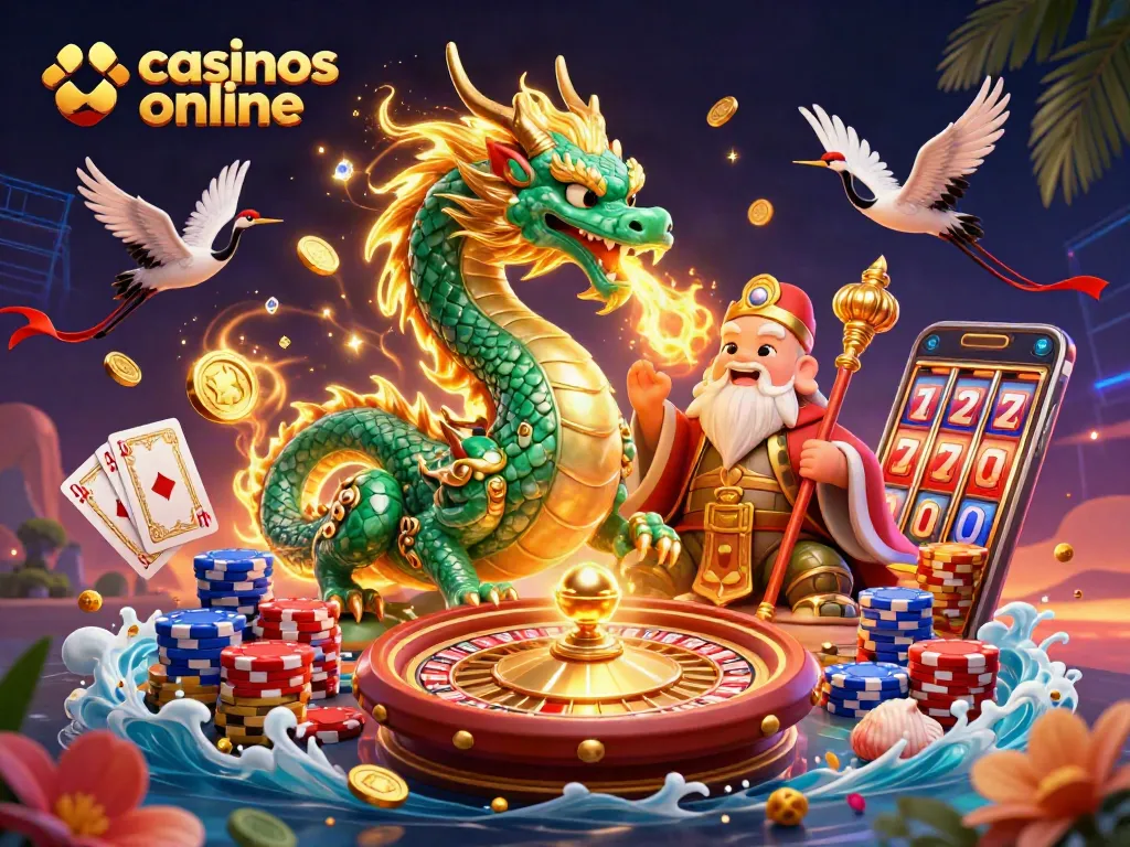 Juega en casinos online, explorando un mundo lleno de dragones, dinero dorado y emoción.