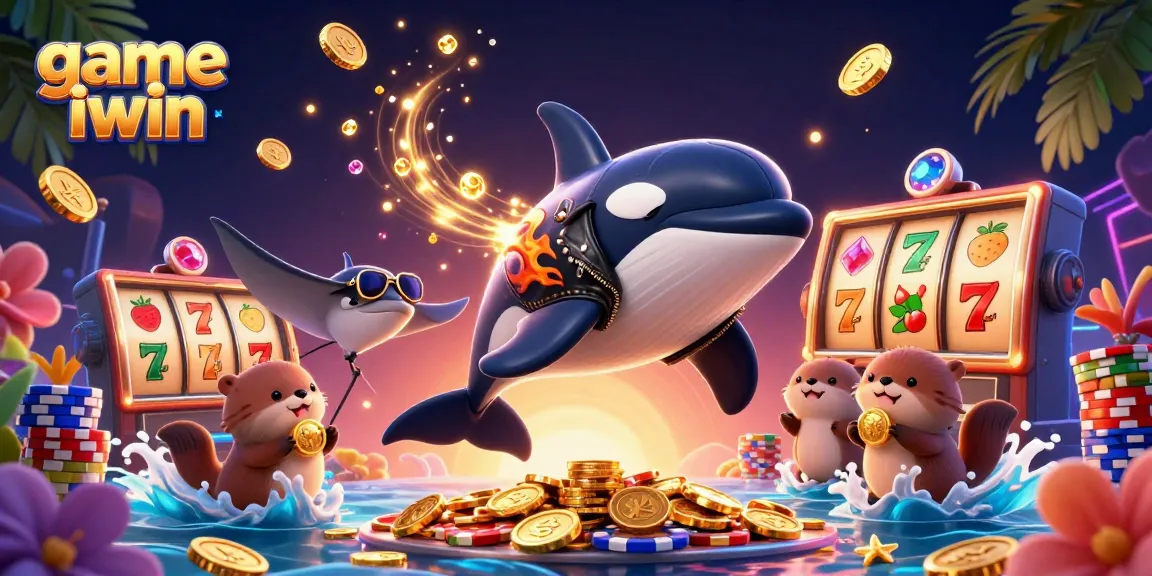 Engage in thrilling action with the game iwin featuring vibrant 3D characters and casino elements.