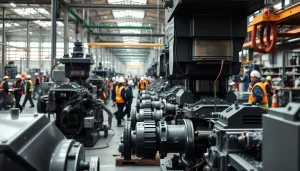 Fotografo Industriale mentre cattura scene dinamiche in un ambiente industriale.