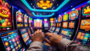 Situs kode4d - Engaging online gaming experience showcasing vibrant slot machines and interactive gaming.