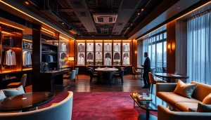 Inviting scene of 인계동셔츠룸 showcasing luxurious interiors and stylish hosts.