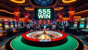 Experience luxury gambling at 555 win with exciting roulette tables and slot machines.