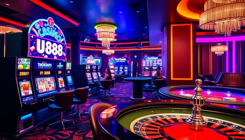 Experience the excitement of playing u 888 casino games with vibrant slot machines and live dealers.