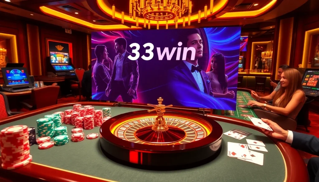 Experience the excitement of 33win with vibrant casino games and engaging players.