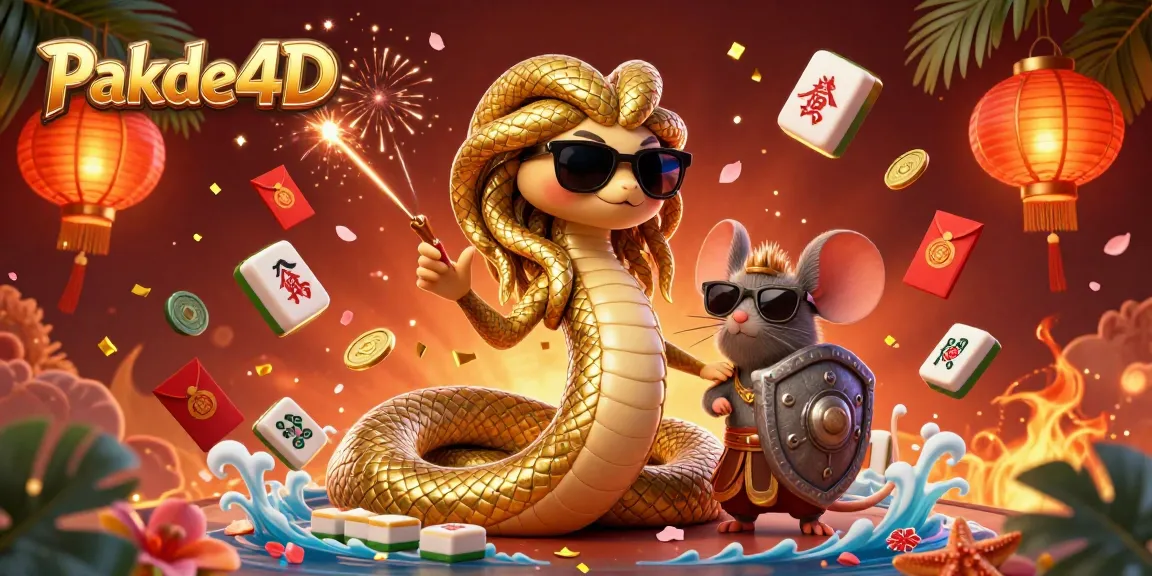 Engage with Pakde4D's exciting casino experience featuring Medusa and a brave warrior mouse amidst dynamic gaming elements.