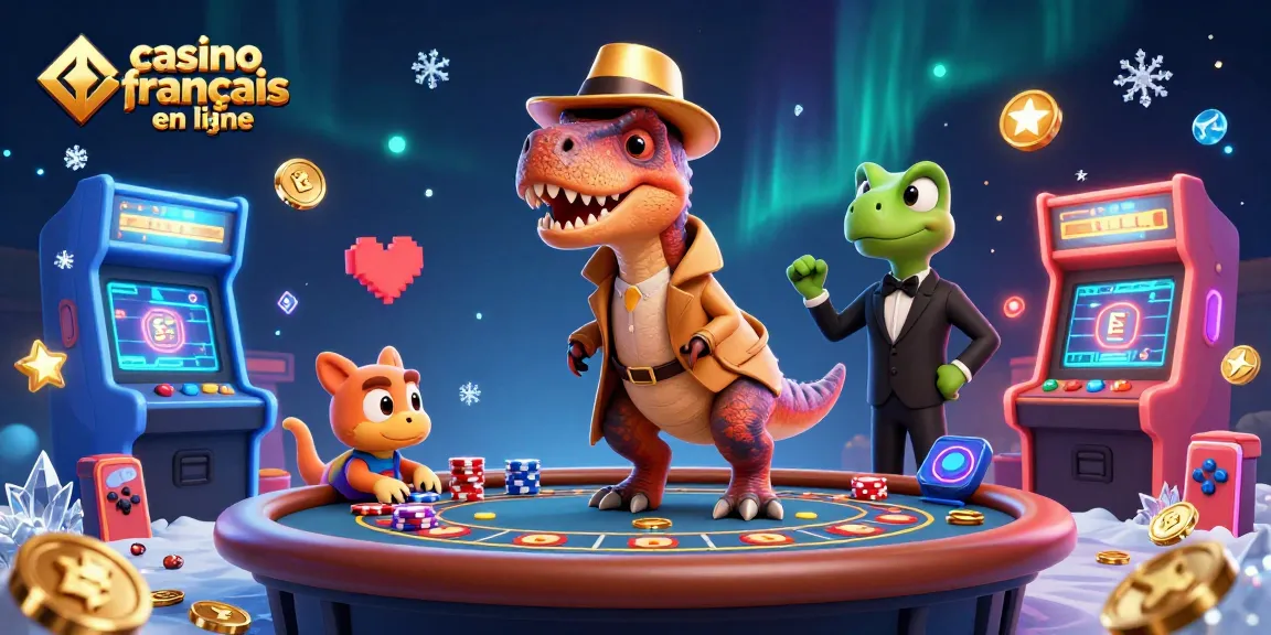Profitez d'une scène de jeu dynamique avec un casino français en ligne captivant des personnages animés et des éléments colorés.