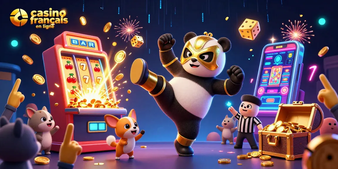 Affrontez le frisson du jeu au casino français en ligne avec cette illustration animée.