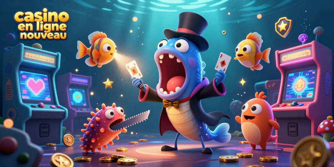 Un spectacle magique dans un casino en ligne nouveau avec un poisson-lampe et une anguille.