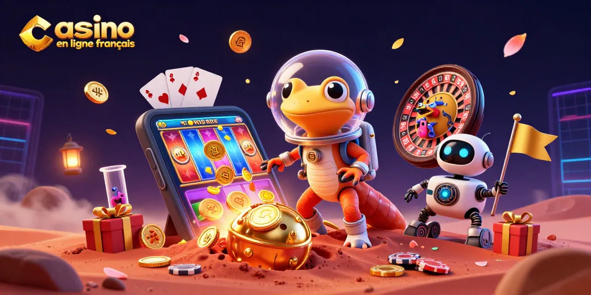 Jouez au casino en ligne français avec des machines à sous, des cartes et des loteries colorées